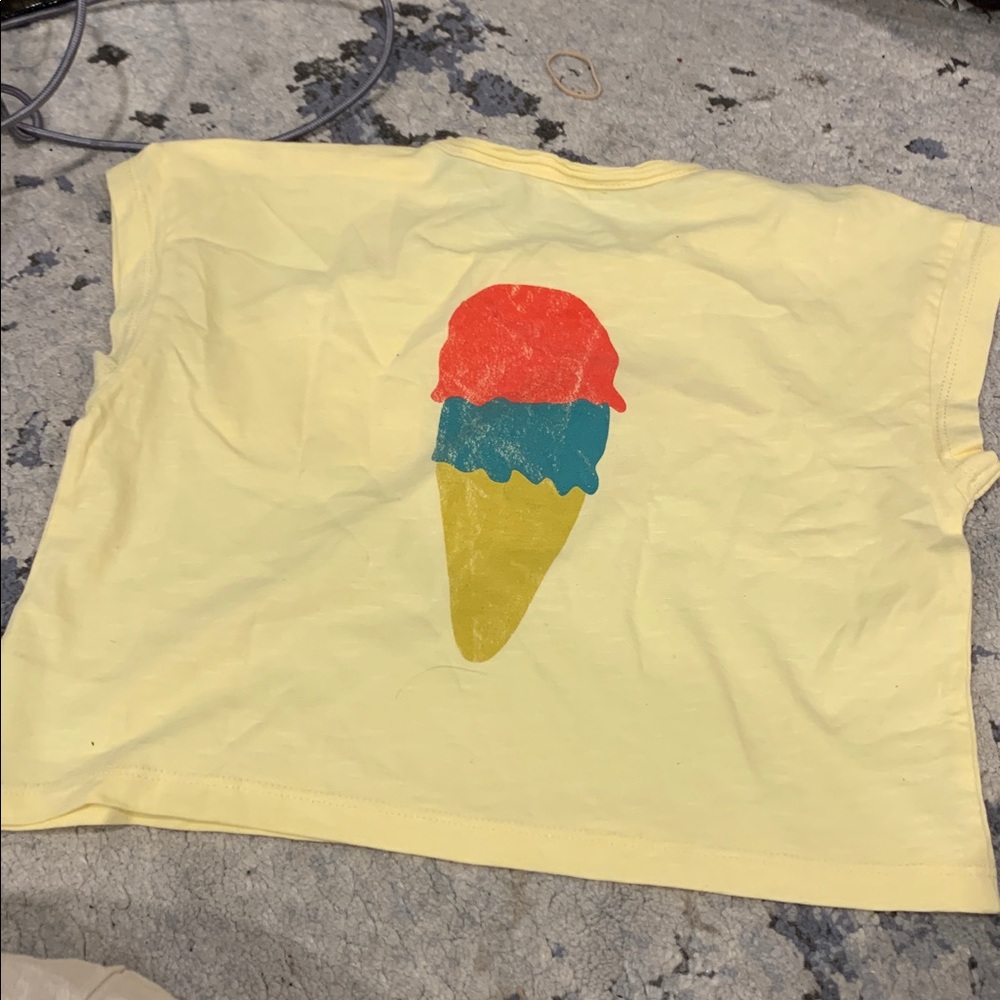 Kids' Pale Yellow 'Beach Bar' Graphic Tee - Picture 5 of 5